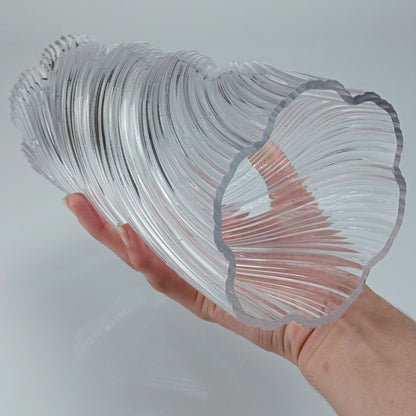 Vaso Redondo Home&co Vidro 25x11x11cm Transparente