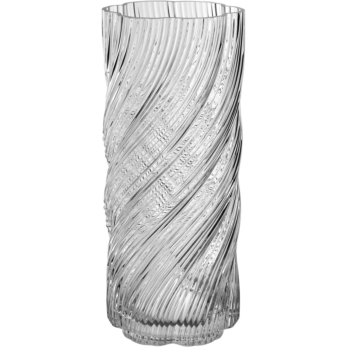 Vaso Redondo Home&co Vidro 30x12x12cm Transparente