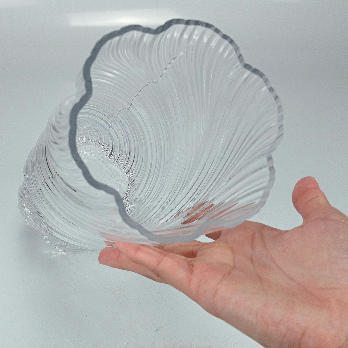 Vaso Redondo Home&co Vidro 30x12x12cm Transparente