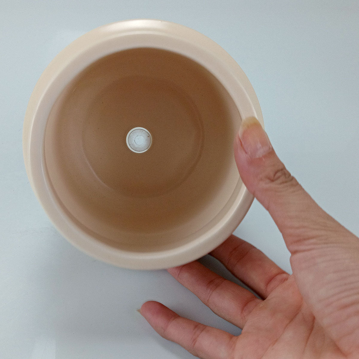 Cachepô Cerâmico Home&Co Creme 10x13cm para Plantas Decorativas