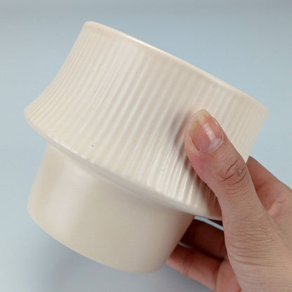 Cachepô Cerâmica Creme Home&Co 10x13cm para Plantas Decorativas