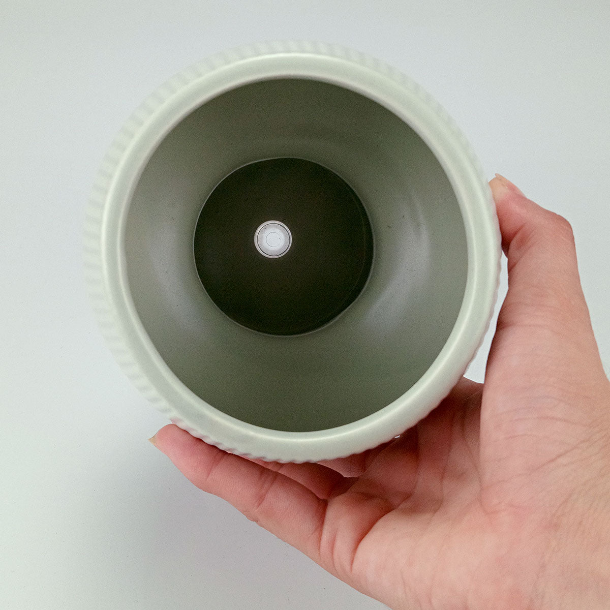 Cachepô Cerâmico Verde 16x12cm Home&Co para Plantas Decorativas