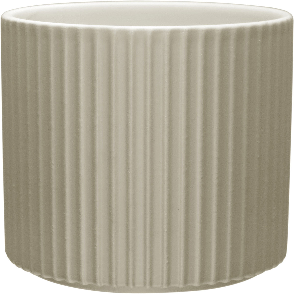 Cachepô Cerâmica Bege Home&Co 11x12cm para Plantas Decorativas