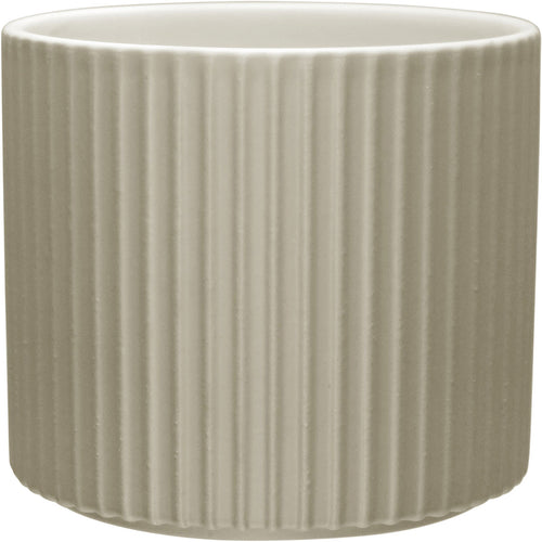 Cachepô Cerâmica Bege Home&Co 11x12cm para Plantas Decorativas