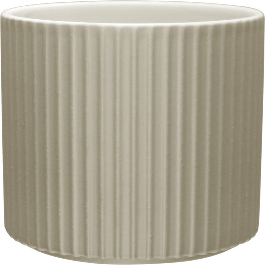 Cachepô Cerâmica Bege Home&Co 11x12cm para Plantas Decorativas