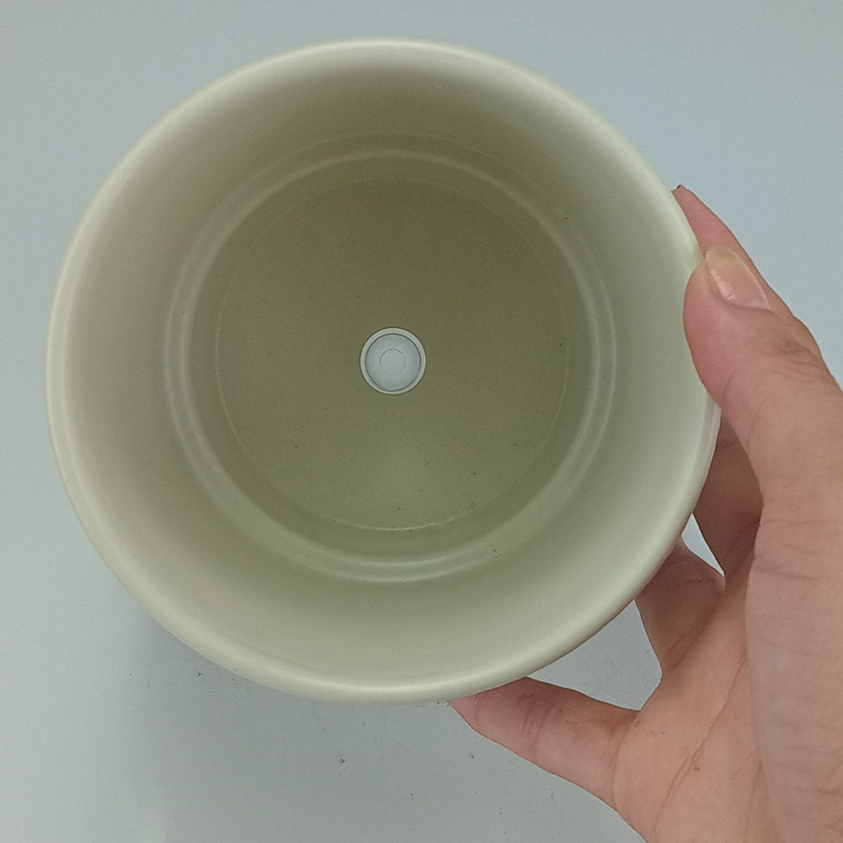 Cachepô Cerâmica Verde 12x12cm Home&Co para Plantas Decorativas