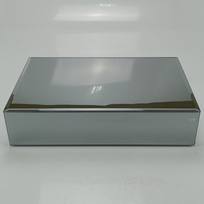 Porta Joias Espelhado MDF Cinza Home&Co 6x26x16cm Compartimentos