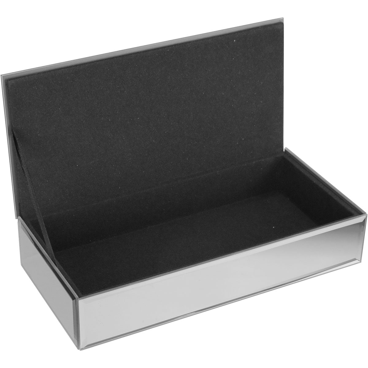 Porta Joias MDF Cinza Home&Co 5x23x11cm Compartimentos Organizados