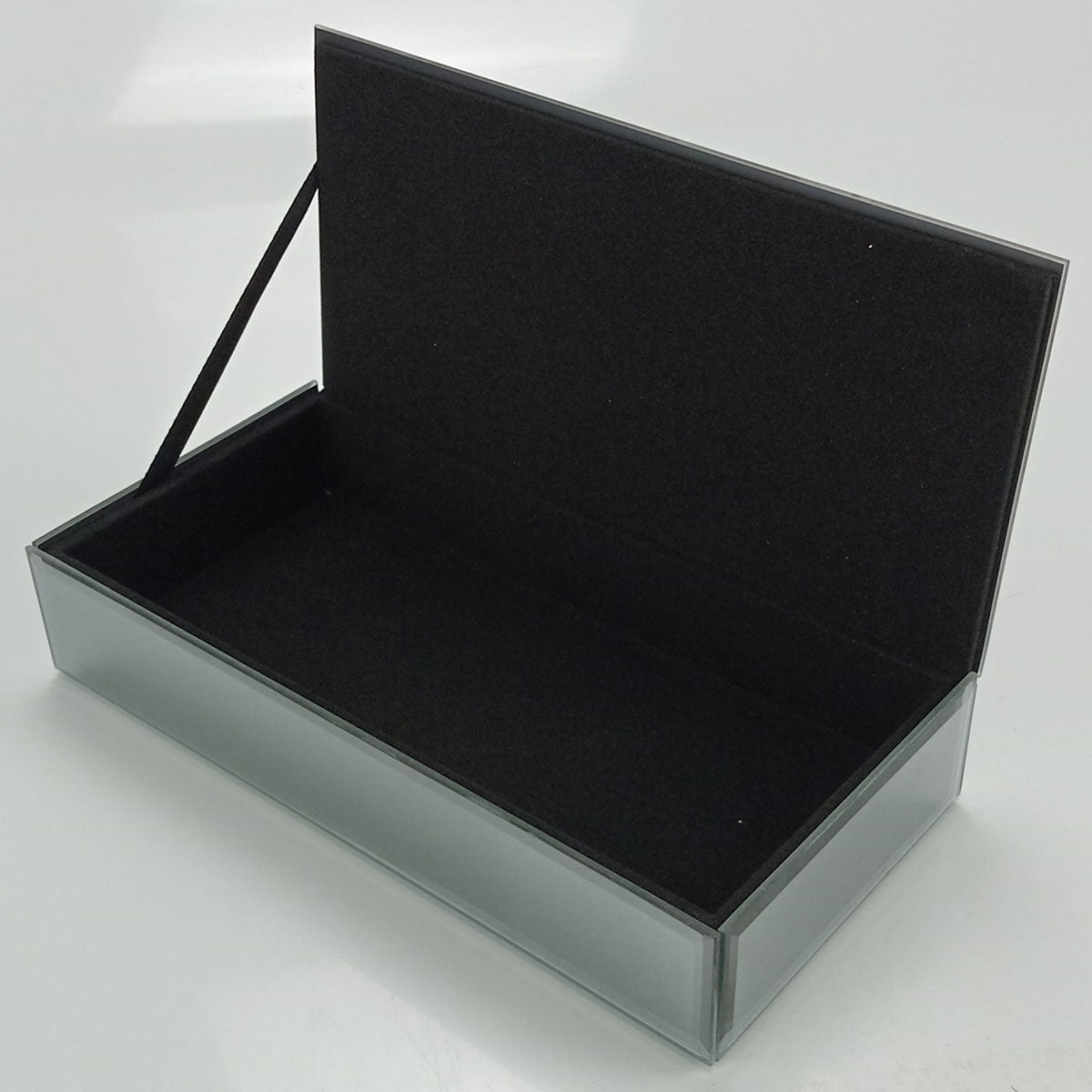 Porta Joias MDF Cinza Home&Co 5x23x11cm Compartimentos Organizados