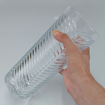 Vaso Redondo Home&co Vidro 24x10x10cm Transparente