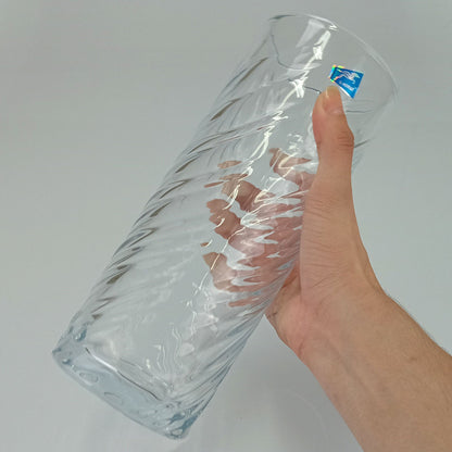 Vaso Redondo Home&co Vidro 24x10x10cm Transparente