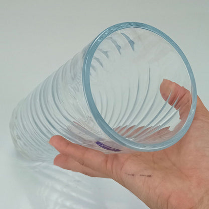 Vaso Redondo Home&co Vidro 24x10x10cm Transparente