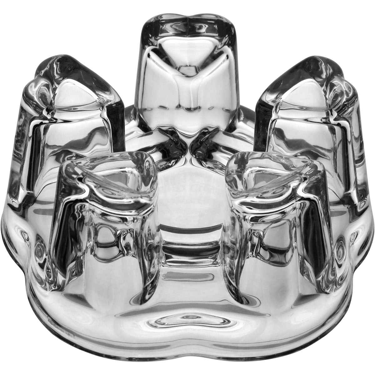 Castiçal de Vidro Transparente Home&Co 5x11cm para Velas