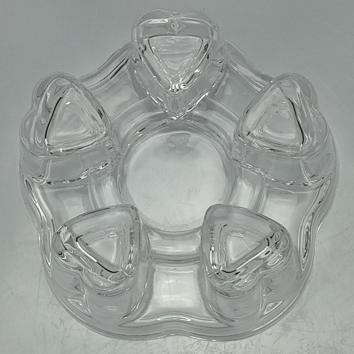 Castiçal de Vidro Transparente Home&Co 5x11cm para Velas