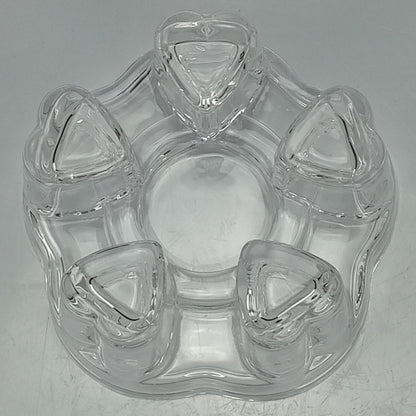 Castiçal de Vidro Transparente Home&Co 5x11cm para Velas