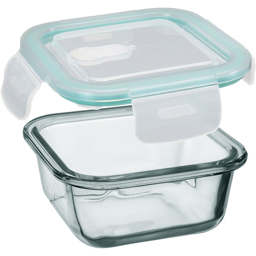 Pote Hermético de Vidro Temperado 380ml Home&Co Transparente 11x11cm