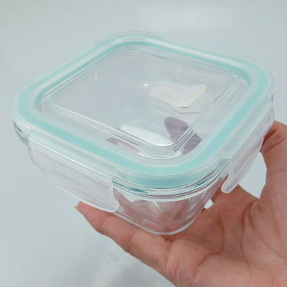 Pote Hermético de Vidro Temperado 380ml Home&Co Transparente 11x11cm