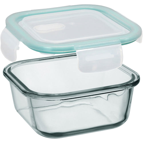 Pote Hermético Vidro Temperado 650ml Home&Co Transparente com Tampa Rosca