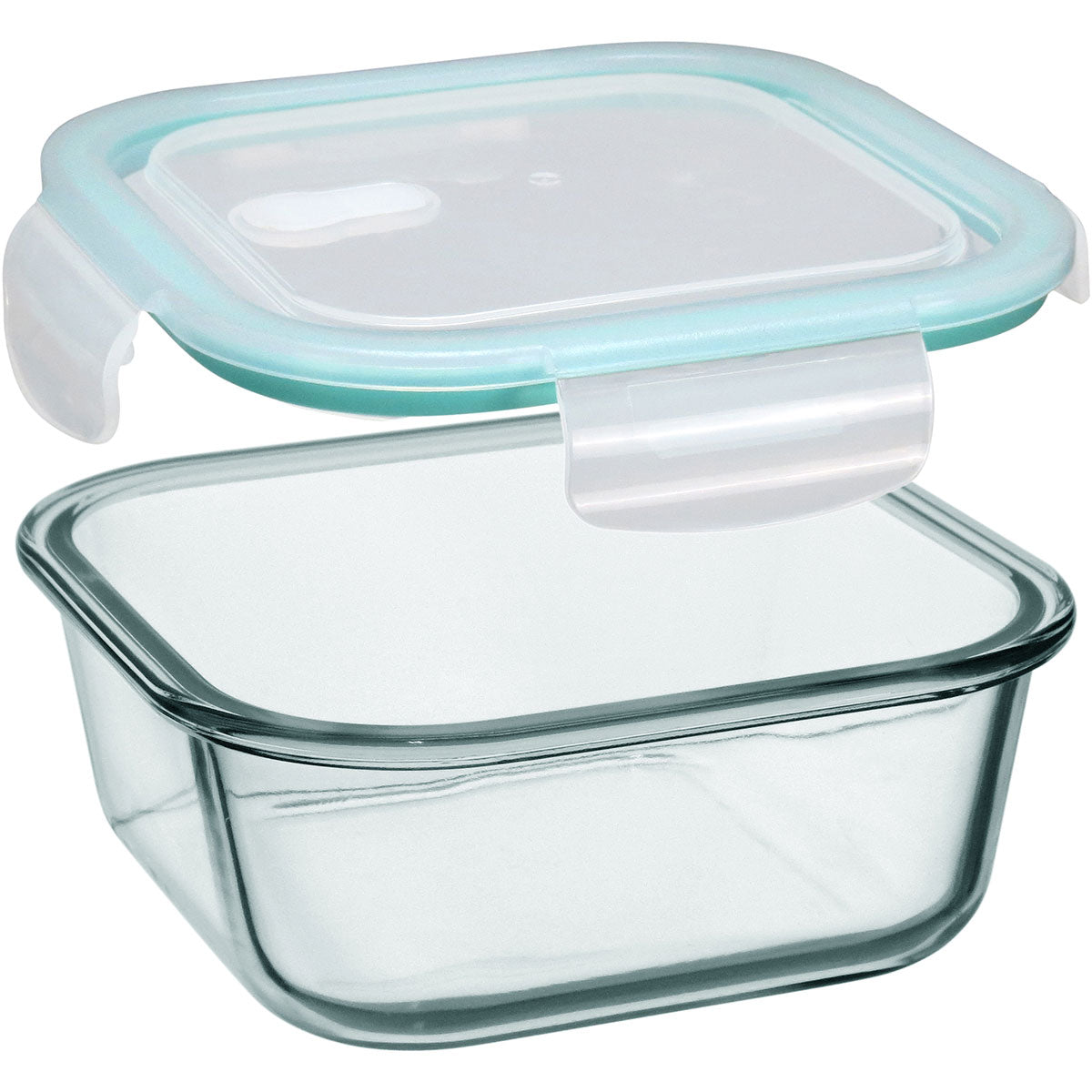 Pote Hermético Vidro Temperado 800ml Home&Co Transparente 15x15cm