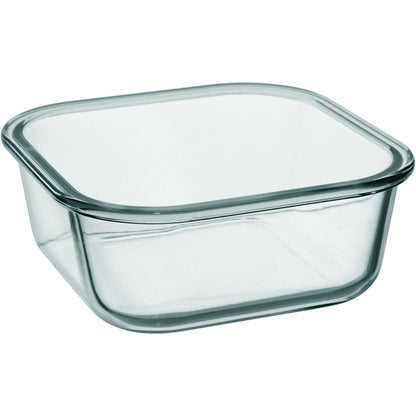 Pote Hermético Vidro Temperado 800ml Home&Co Transparente 15x15cm