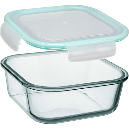 Pote Hermético de Vidro Temperado 1,2L Home&Co Transparente com Tampa