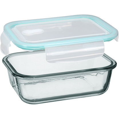 Pote Hermético 700ml Home&Co Vidro Temperado Transparente com Tampa Rosca