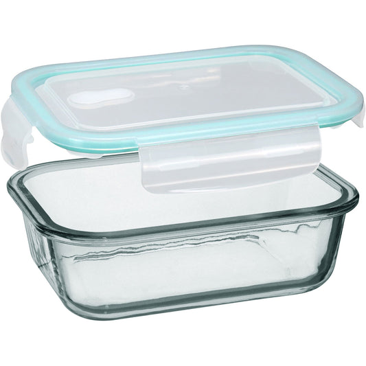 Pote Hermético 700ml Home&Co Vidro Temperado Transparente com Tampa Rosca