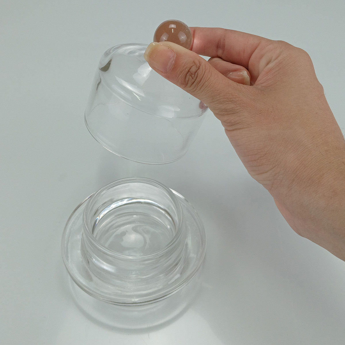 Manteigueira com Tampa de Vidro Home&Co 9x9cm Transparente