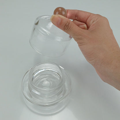 Manteigueira com Tampa de Vidro Home&Co 9x9cm Transparente