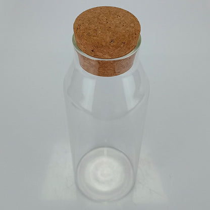 Jarra de Vidro Borossilicato Home&Co 800ml com Rolha de Cortiça Transparente