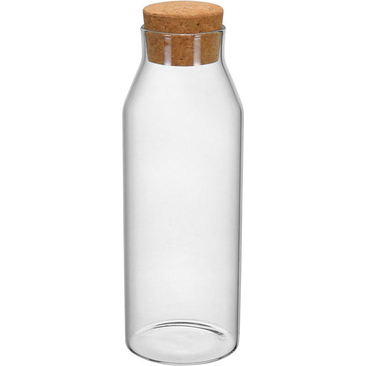 Jarra de Vidro Borossilicato Home&Co 1,2L com Rolha de Cortiça Transparente