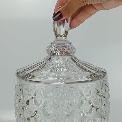 Potiche Redondo Transparente Home&Co 24x20cm Tampa Eco Crystal