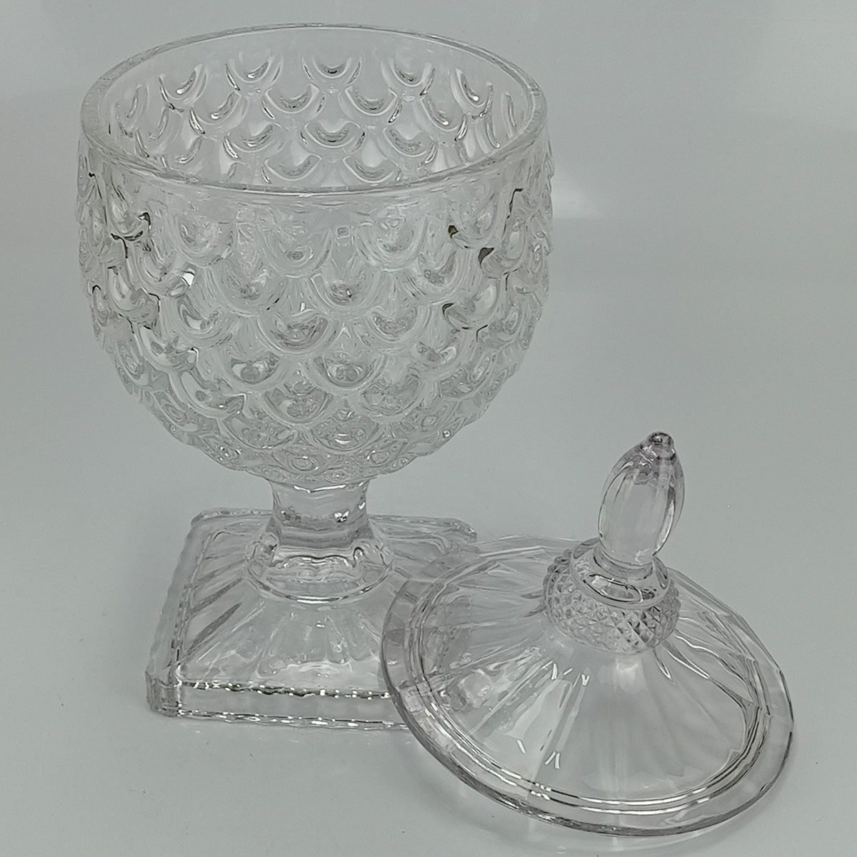 Potiche Redondo Transparente Home&Co 24x20cm Tampa Eco Crystal