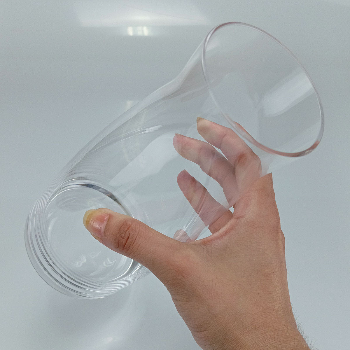 Vaso Decorativo Home&Co em Vidro Transparente 22x9x9cm