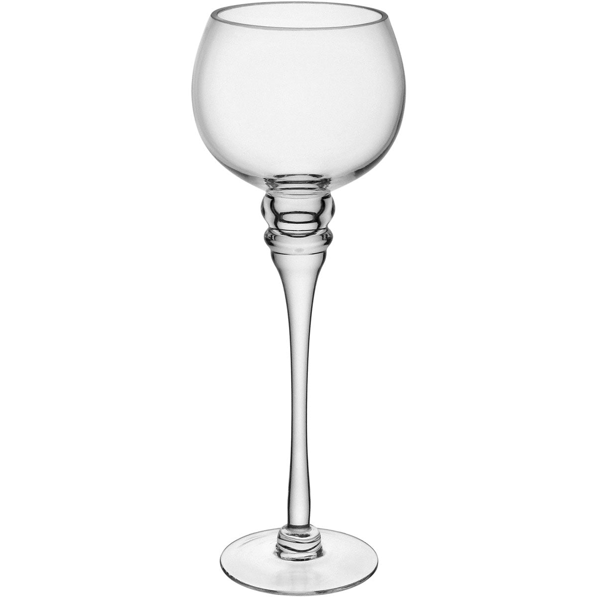 Conjunto de Castiçais em Vidro Transparente Home&Co 3 Peças