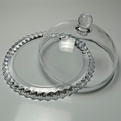 Prato de Bolo Home&Co com Tampa Eco Crystal 20x32cm Transparente