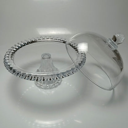 Prato de Bolo com Tampa Home&Co Eco Crystal 32cm Transparente Vidro