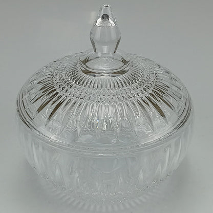 Potiche Redondo em Vidro Transparente Home&Co 15x14cm com Tampa