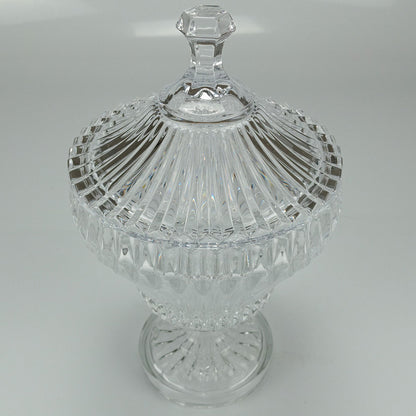 Potiche Redondo Transparente Home&Co 27x17cm Vidro com Tampa Eco Crystal