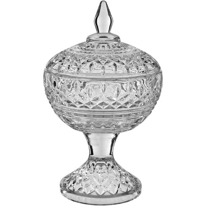 Potiche Redondo Home&Co 17cm Vidro Transparente com Tampa Eco Crystal