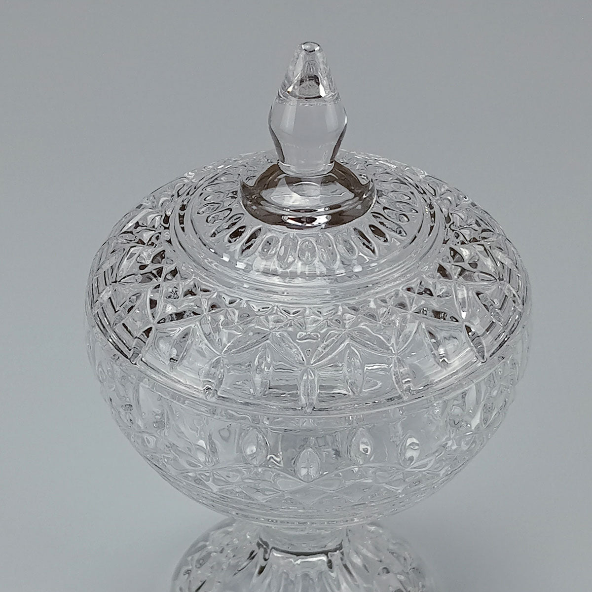 Potiche Redondo Home&Co 17cm Vidro Transparente com Tampa Eco Crystal