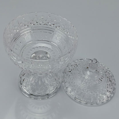 Potiche Redondo Home&Co 17cm Vidro Transparente com Tampa Eco Crystal