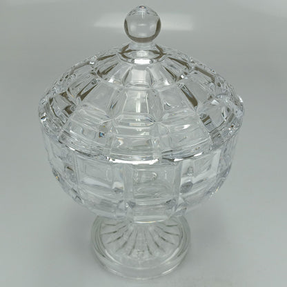 Potiche Redondo Transparente em Vidro Home&Co com Tampa Eco Crystal 26,5cm