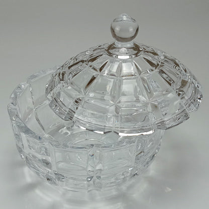 Potiche Redondo de Vidro Transparente Home&Co 17,5cm com Tampa Eco Crystal