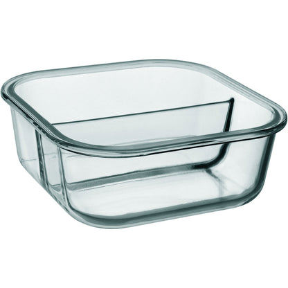 Pote Hermético Home&Co 1,2L Vidro Temperado Transparente 2 Divisões