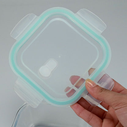 Pote Hermético Home&Co 1,2L Vidro Temperado Transparente 2 Divisões