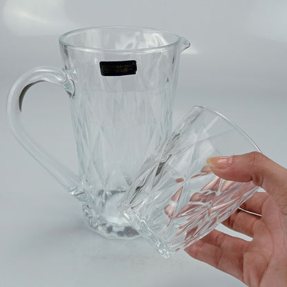 Jogo de Jarra e Copos Home&Co Eco Crystal 270ml Vidro Transparente