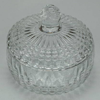 Potiche Redondo de Vidro Transparente Home&Co com Tampa 12x14cm