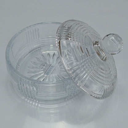 Potiche Redondo Transparente Home&Co 12x14cm com Tampa em Vidro