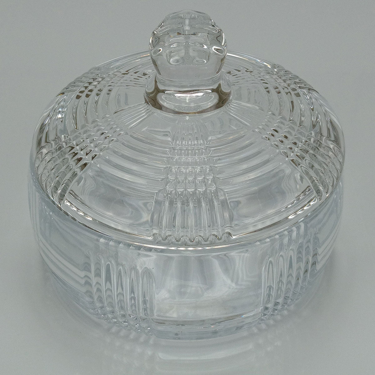 Potiche Redondo Transparente Home&Co 12x14cm com Tampa em Vidro